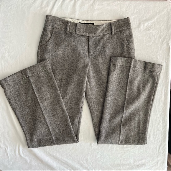 Guess Pants - Guess Jeans Wool Dress Pants Womens Size 28 Taupe Trousers Flat Front Cuffed